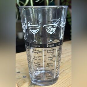 Vintage Libbey Glass Cocktail Recipes Glass Mid Century Modern